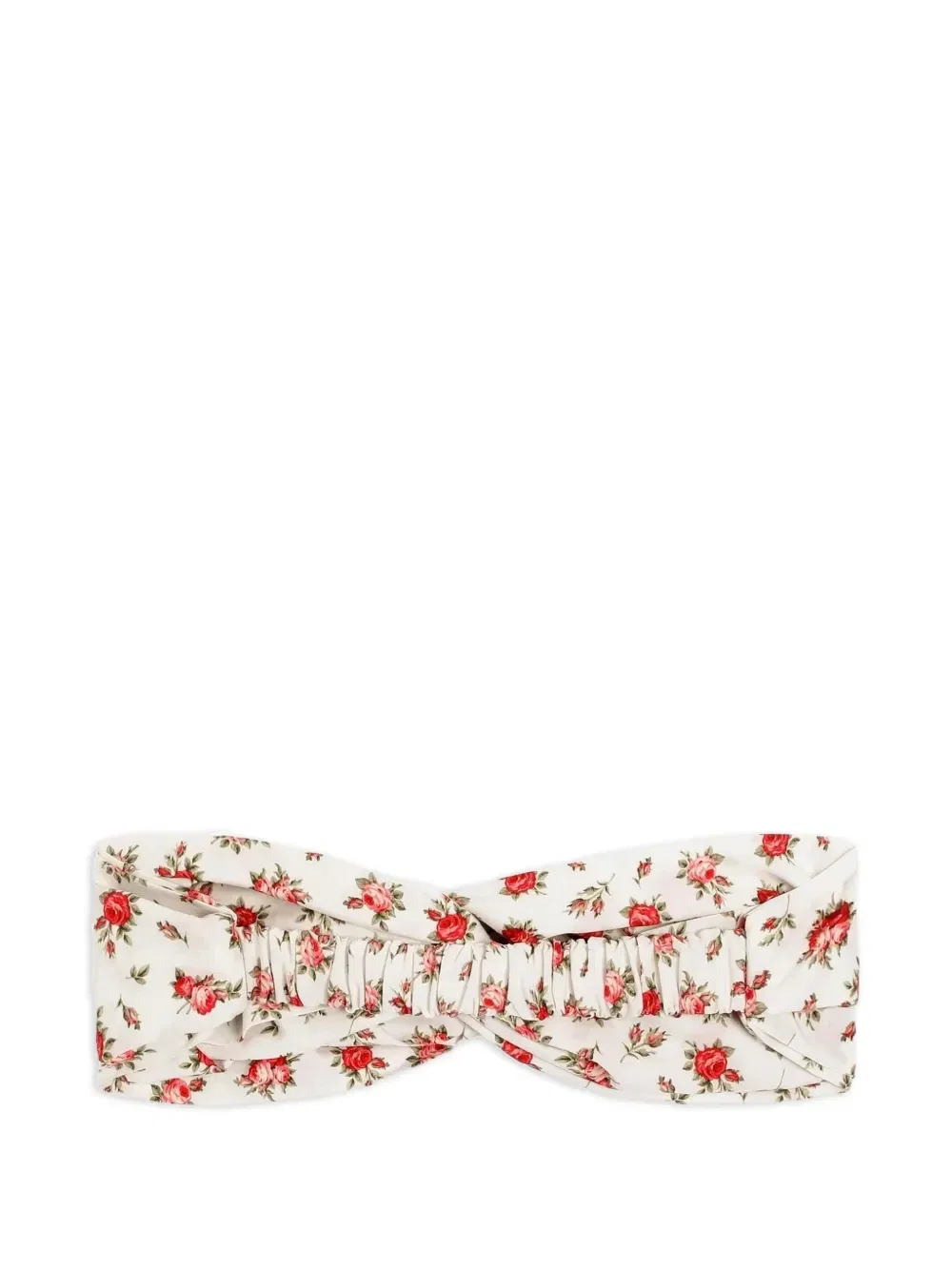 Ободок с цветочным декором Dolce & Gabbana Kids, белый — фото 2
