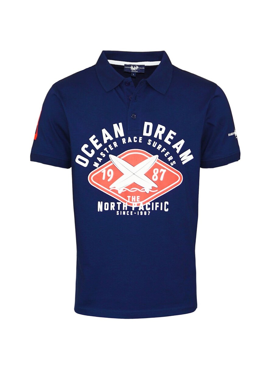 

Рубашка поло HARVEY MILLER Shirt Ocean Dream, синий