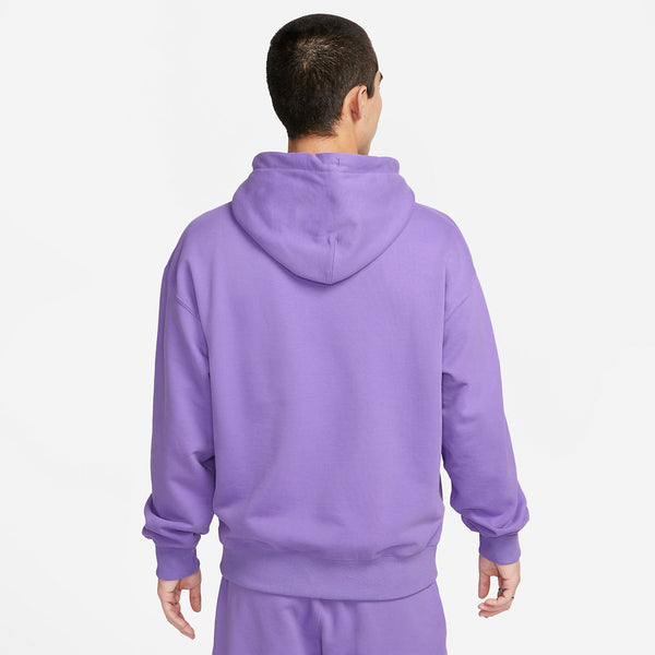 Толстовка solo swoosh french terry pullover hoodie 'purple' Nike, фиолетовый — фото 2