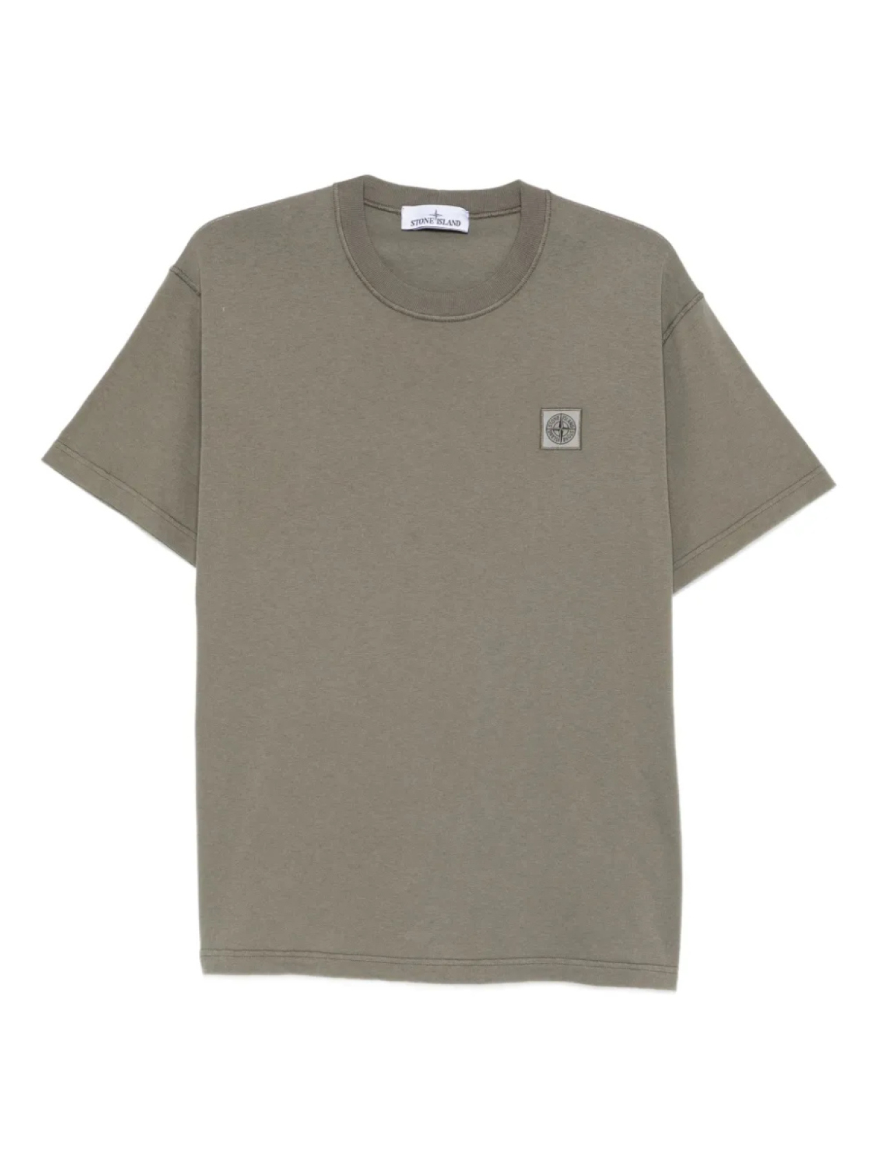 

Футболка из хлопка с нашивкой в виде компаса Stone Island, зеленый