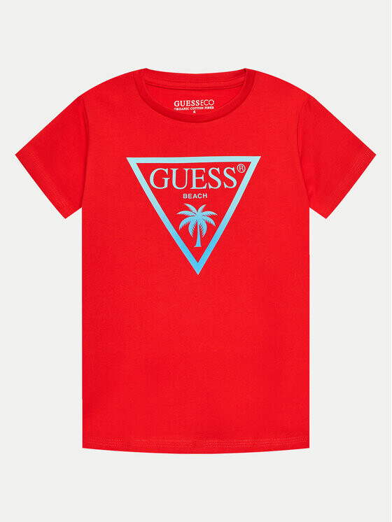 

Футболка стандартного кроя Guess, красный