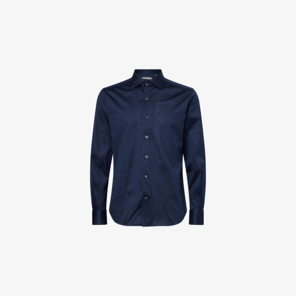 

Рубашка длинная Corneliani классического кроя, синий