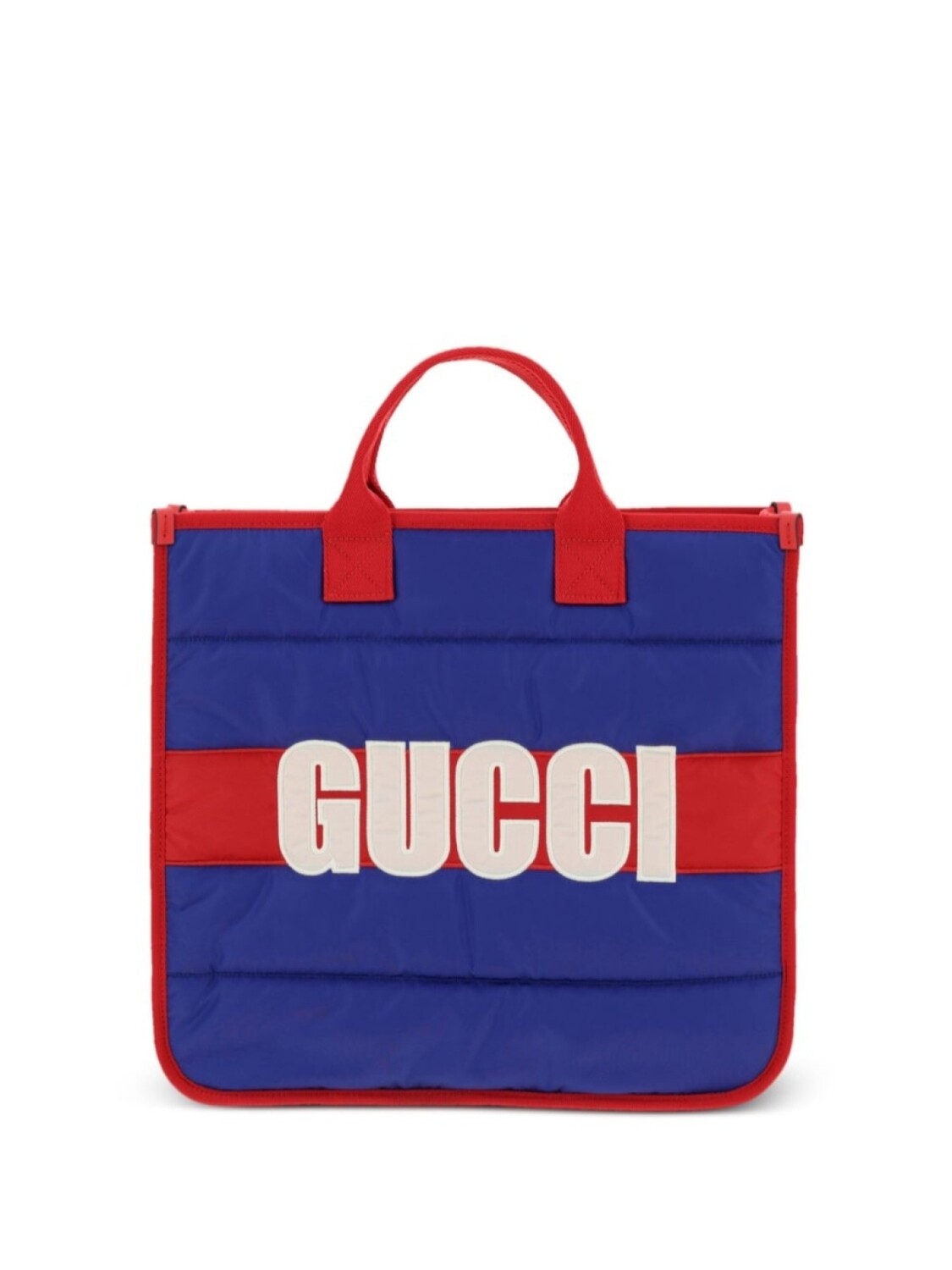 

Gucci полосатая сумка-тоут, синий