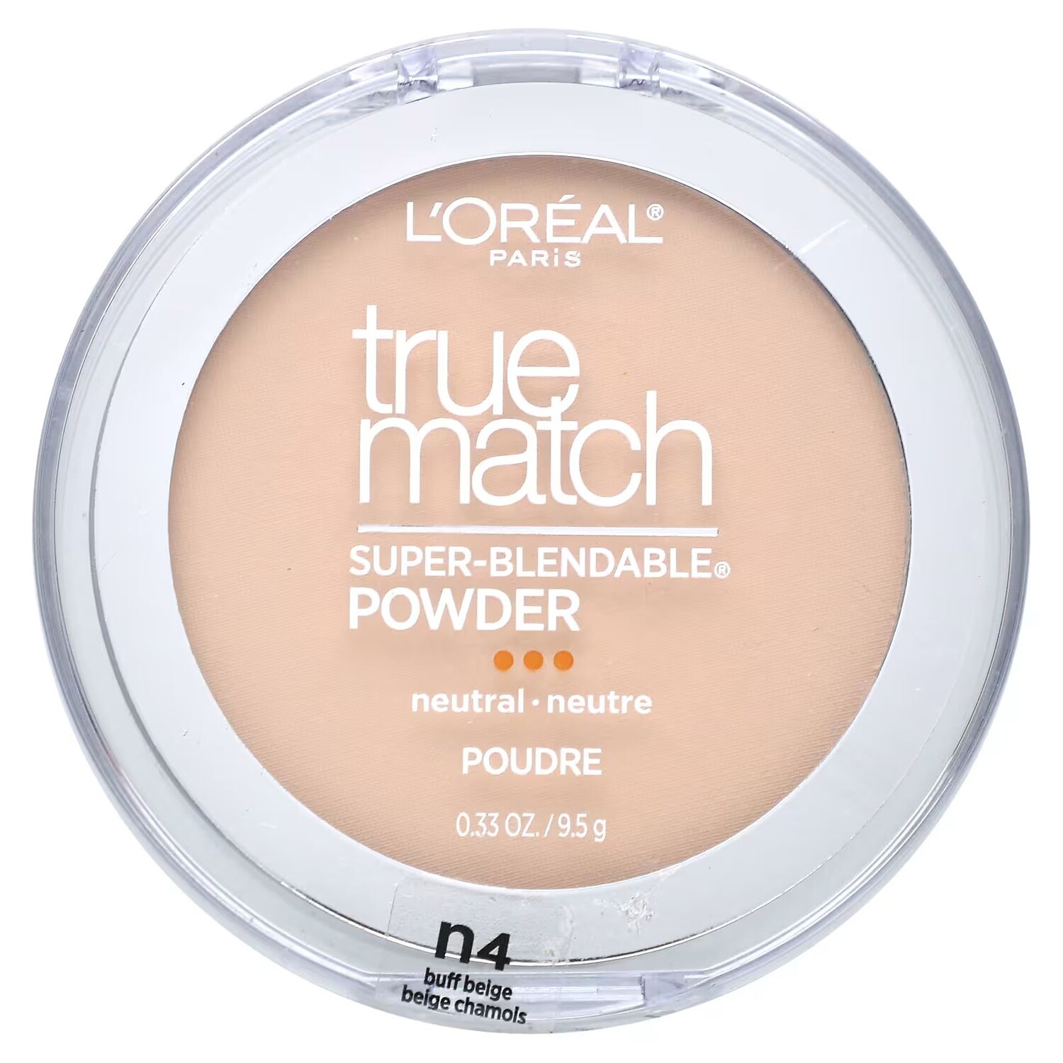 

True Match, Суперрастворяемая пудра, N4 Buff Beige, 0,33 унции (9,5 г) L'Oréal