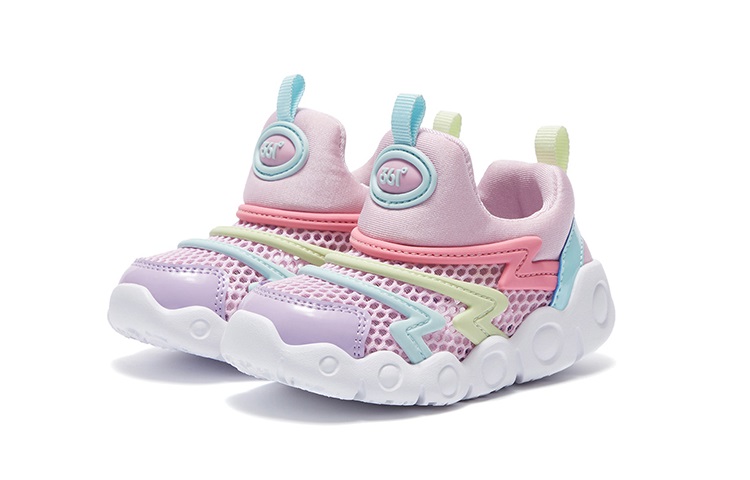 361°KIDS Скользостойкие, износостойкие, дышащие низкие детские кроссовки Pink для детей 3-7 лет — фото 4