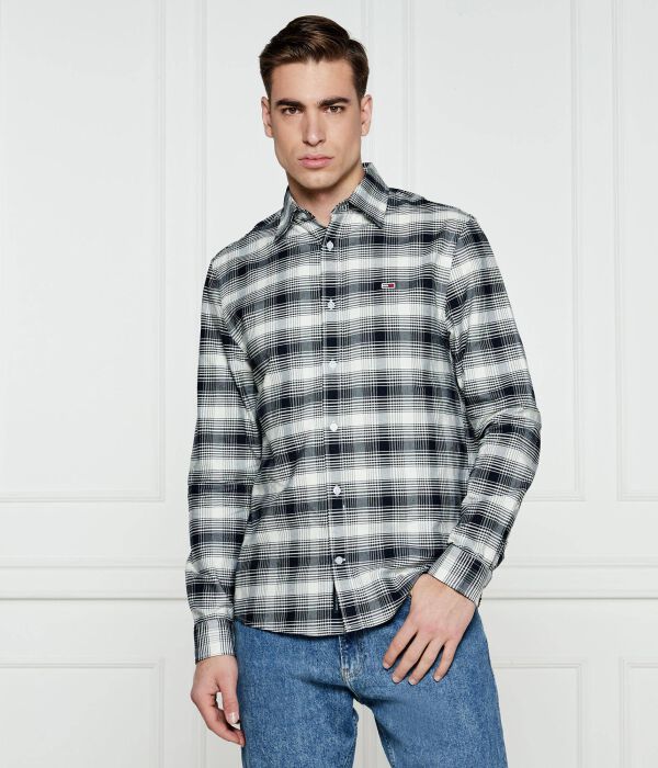 

Рубашка Tommy Jeans Regular Fit, серый