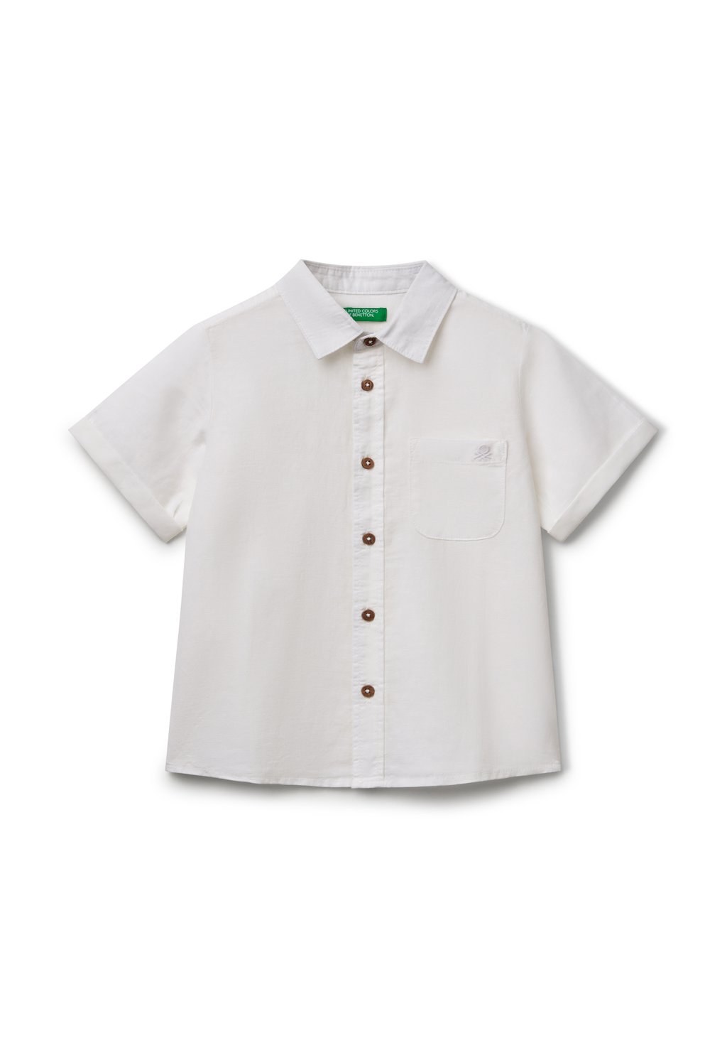 

Рубашка SHORT SLEEVE United Colors of Benetton, белый