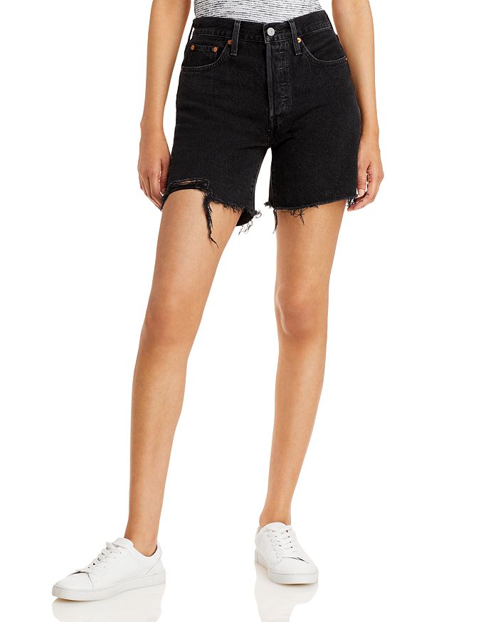 

501 Джинсовые шорты средней длины в цвете Lunar Black Levi's, черный