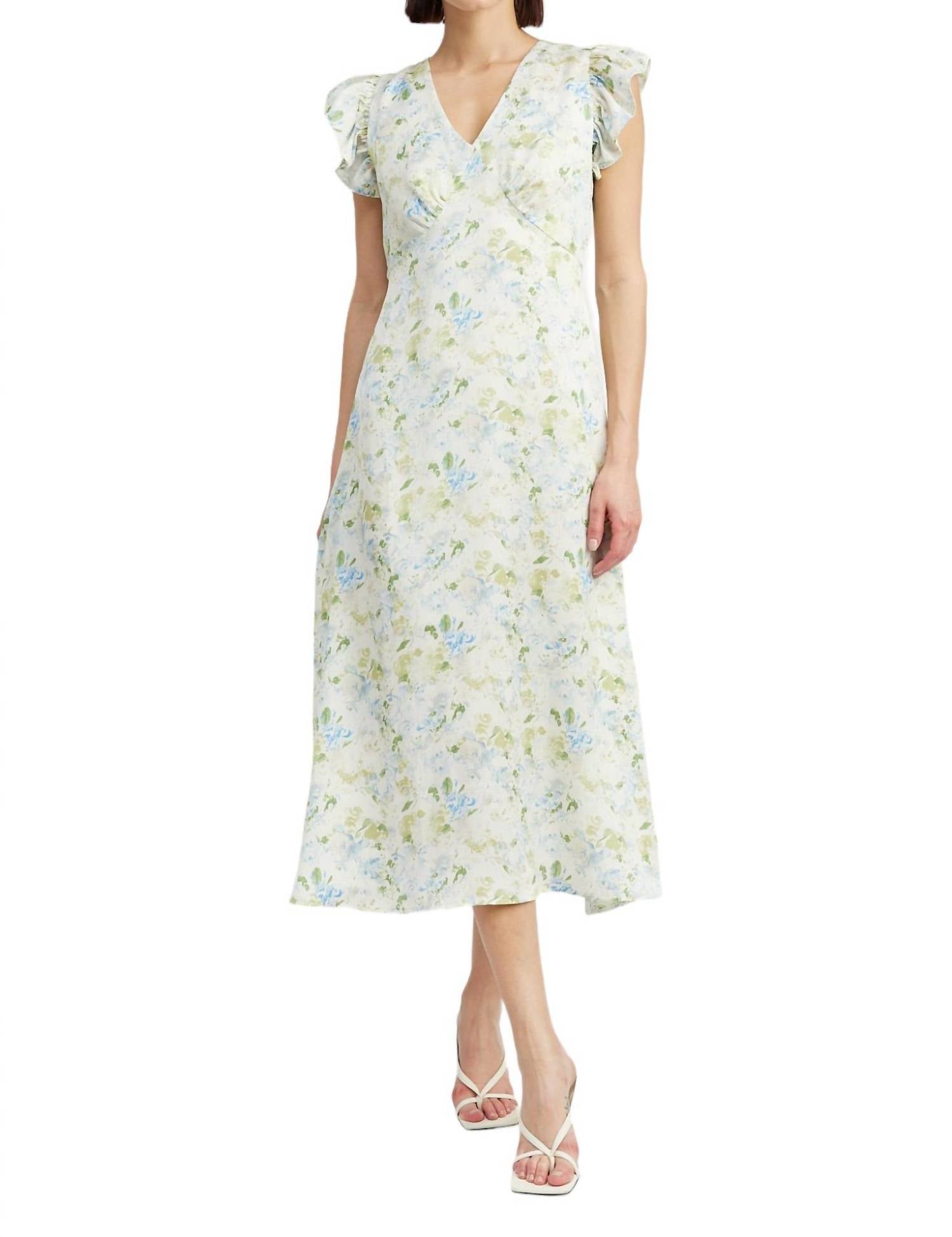 

Платье Raylynn Midi в синем цвете Multi Jacquie The Label