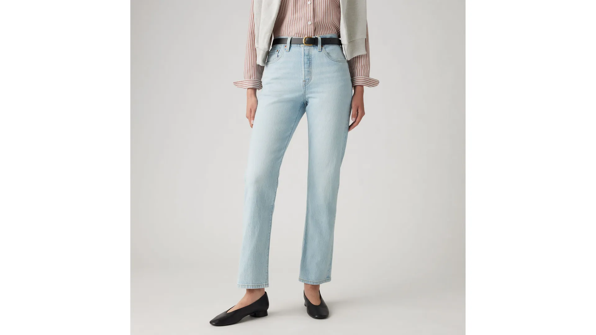 Женские джинсы Levi's 501 Original Fit, светло-голубой — фото 2
