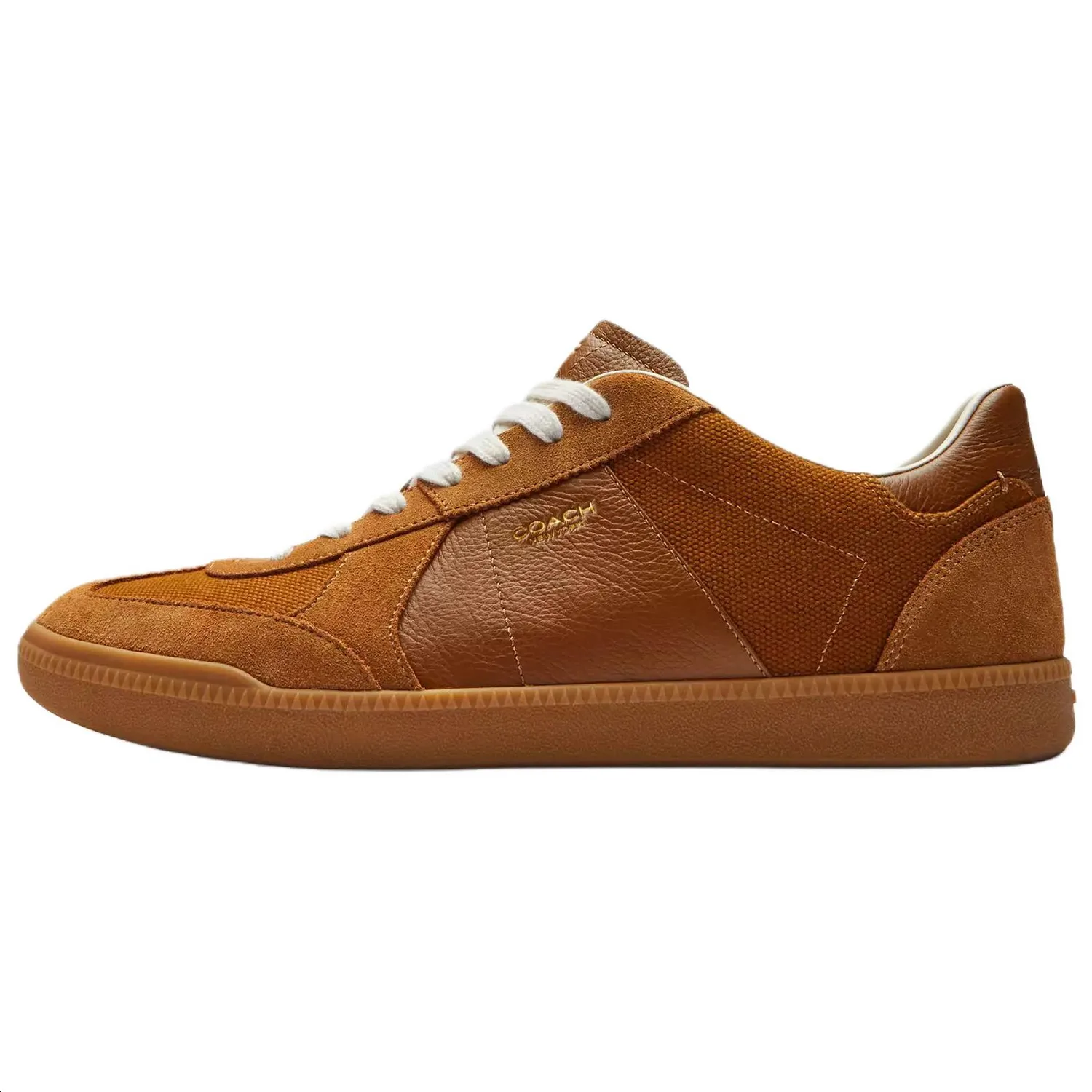 COACH Кроссовки Ellis Leather Low top Skateboard мужские коричневые