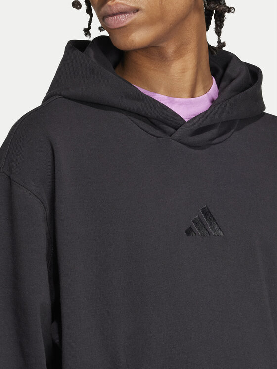 Свитшот loose fit ALL SZN French Terry IX1248 Adidas, черный — фото 4