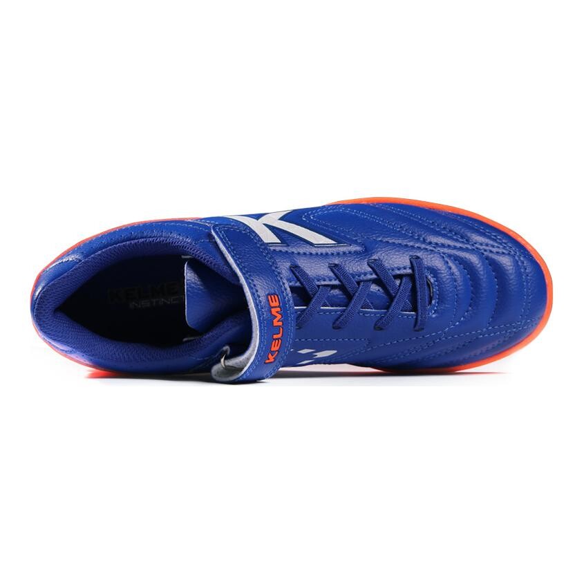 Детские футбольные бутсы Kids Low-top Royal Blue/Orange Kelme, оранжевый — фото 4