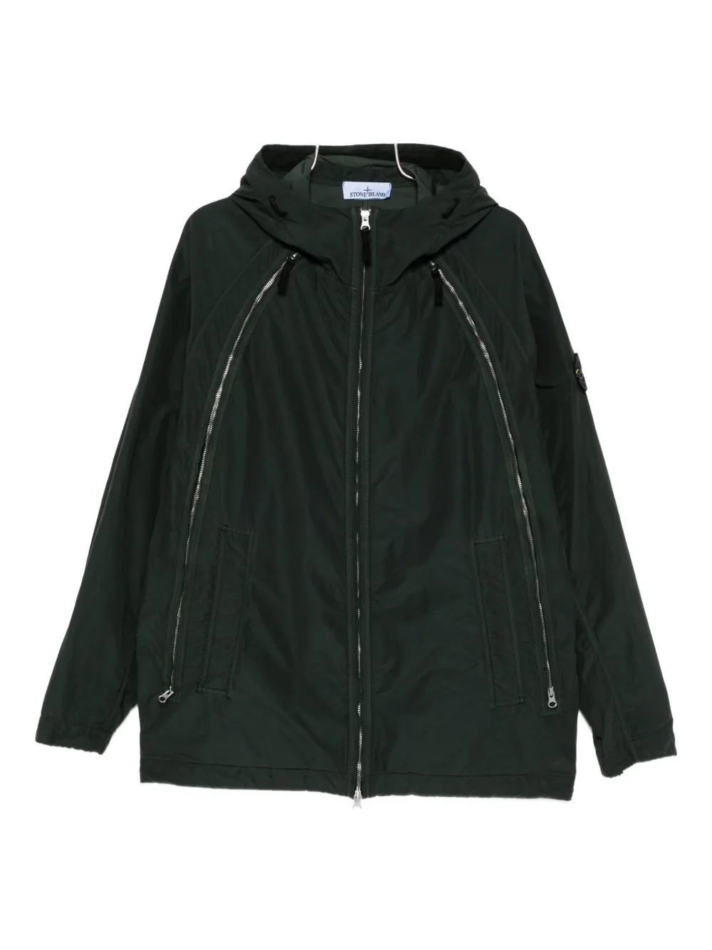 

Куртка с капюшоном на молнии Stone Island, зеленый