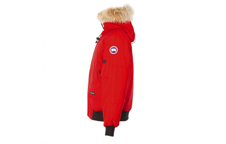 Куртка пуховая зимняя мужская красная Canada Goose — фото 4