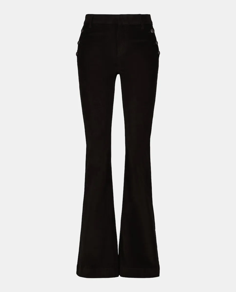 

Женские вельветовые расклешенные брюки на пуговицах Easy Wear, шоколадный