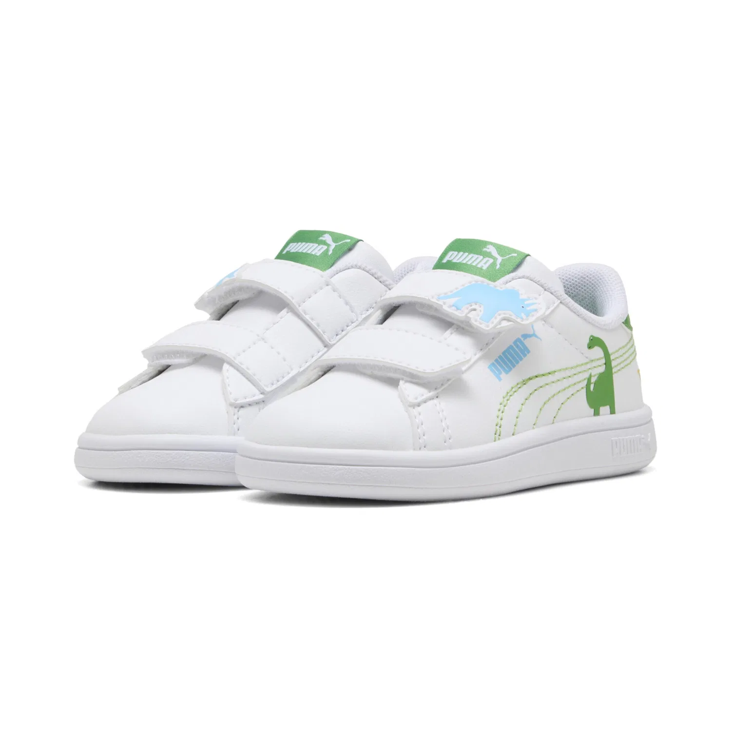 Кроссовки 'Smash 3.0 Dino' Puma, White — фото 2