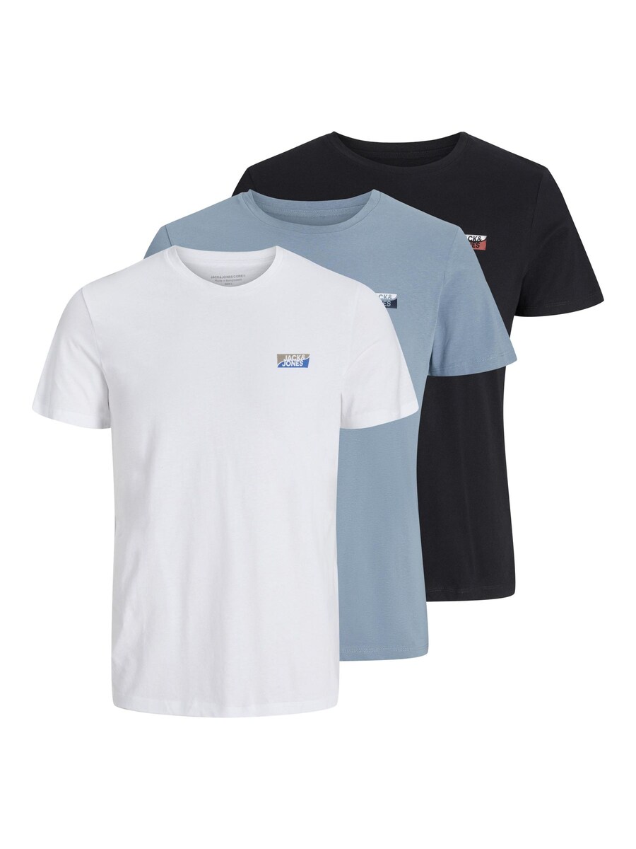 

Классическая футболка JACK & JONES Shirt, цвет blue/black/white