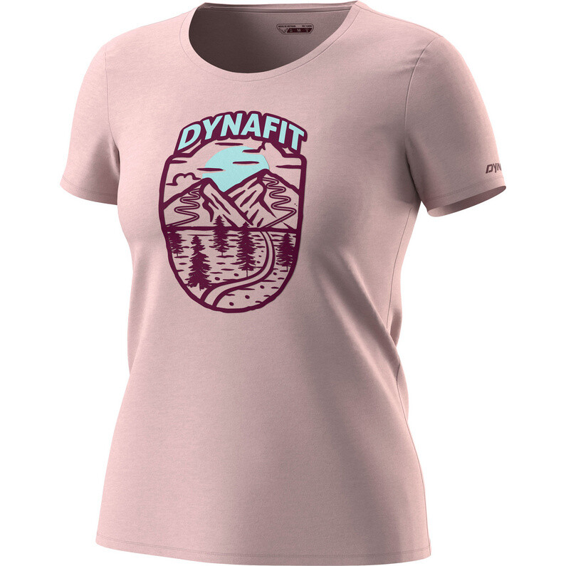

Женская футболка CO с графическим рисунком Dynafit, розовый