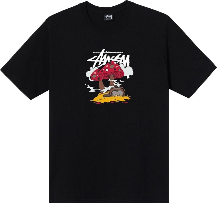 

Футболка Stussy Something's Cookin' Tee 'Black', черный