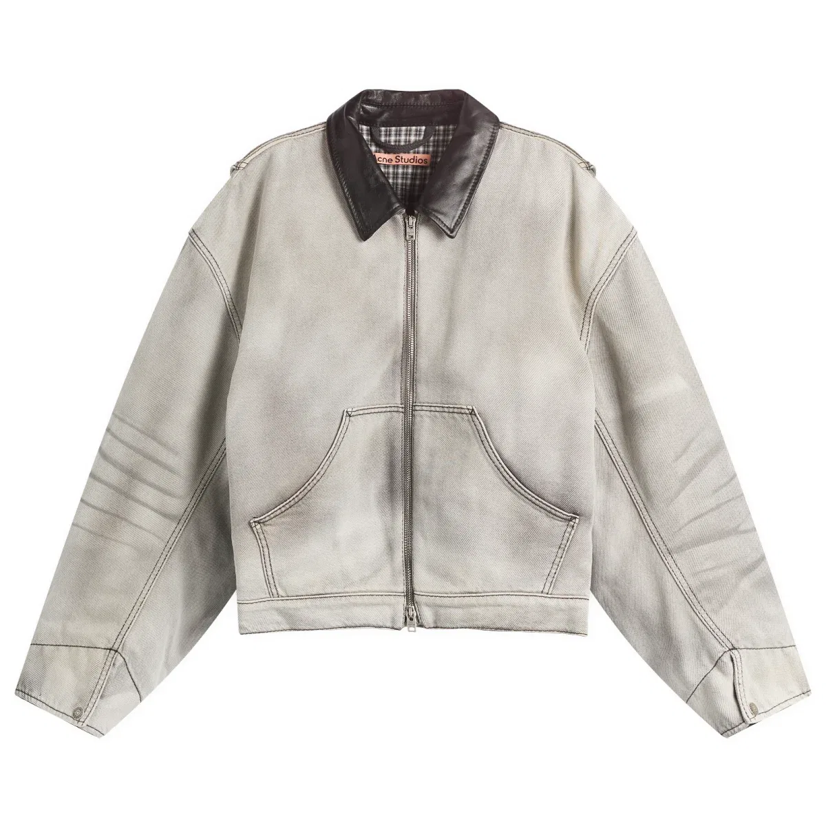 Джинсовая куртка Sulphur Fade Acne Studios, White/Black