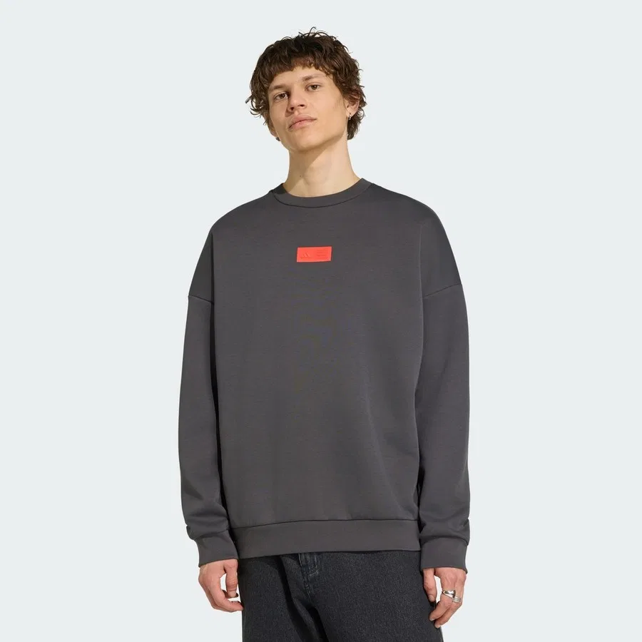 Свитшот свободного кроя с длинным рукавом Audi Revolut F1 Team Elevated Crew Sweat adidas, Черный