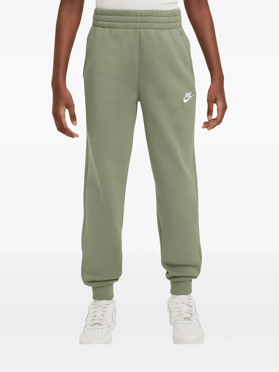 Спортивные брюки с логотипом Nike Kids, зеленый