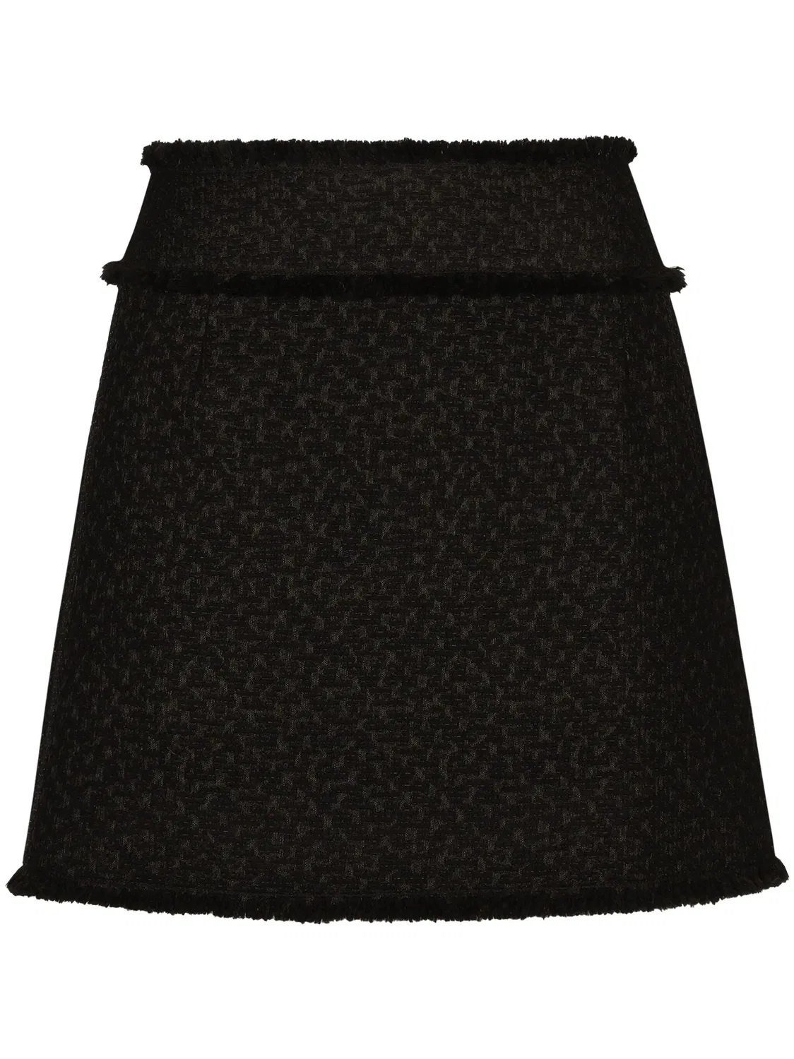 Мини-юбка из букле Dolce & Gabbana, черный