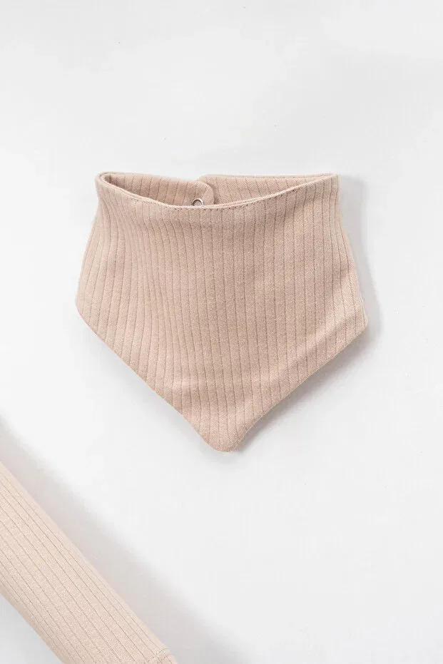 Детский комплект одежды для новорожденных с галстуком-бабочкой Neu Kids, Beige — фото 4