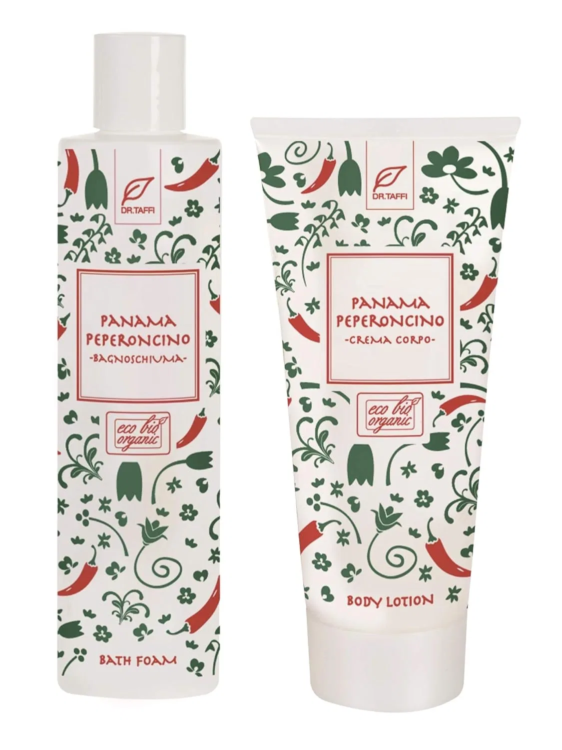 Набор Body Lotion и Shower Gel с перцем и женьшенем, Dr.Taffi, 2x200 мл