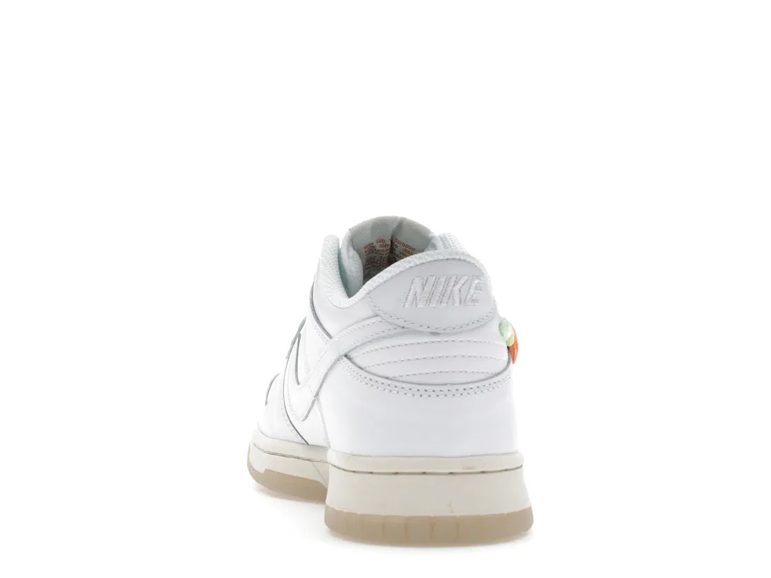 Детские кроссовки с принтом Nike Dunk Low SE Nike, White/Multi-Color-Dark Pony/Light Silver — фото 4