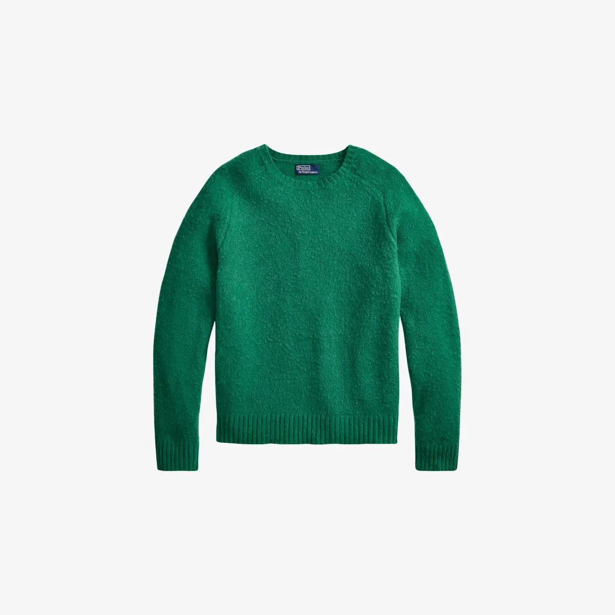 Джемпер из шерсти и кашемира с локтевыми накладками Polo Ralph Lauren, зеленый