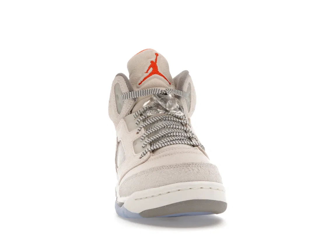Детские кроссовки Lifestyle с ретро-дизайном Jordan 5 Retro SE, Light Orewood Brown Safety Orange Flat Pewter Sail — фото 2