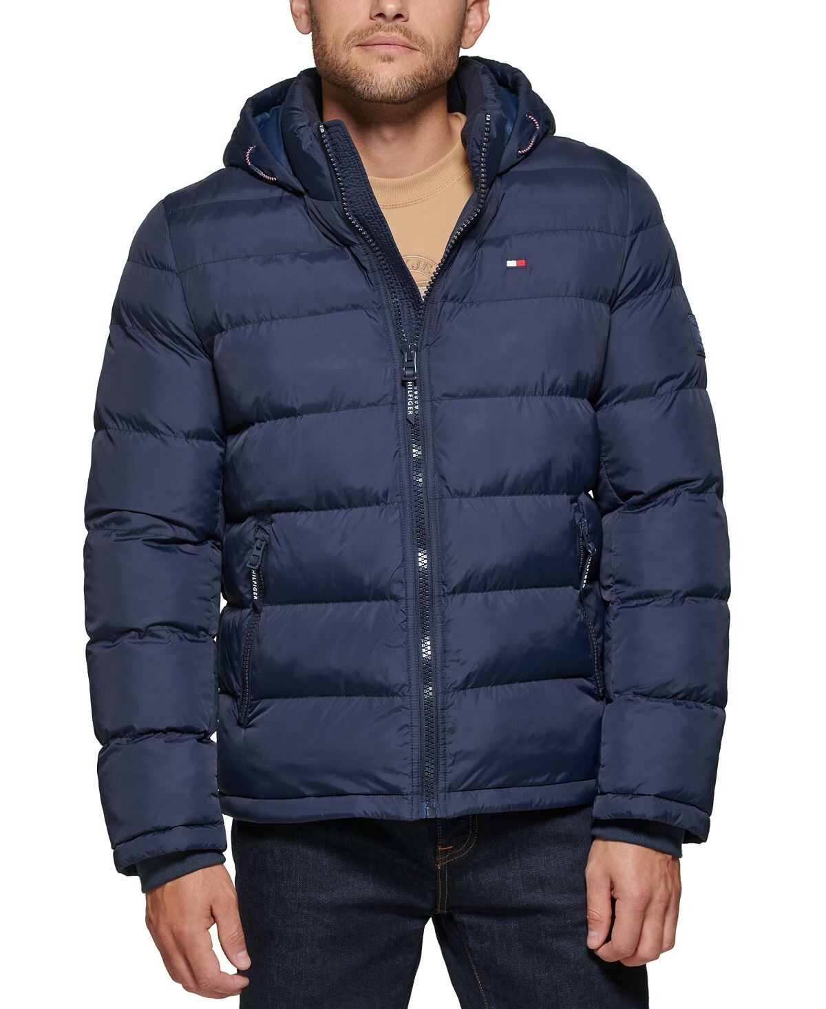 

Мужская стеганая куртка-пуховик, созданная для macy's Tommy Hilfiger, темно-синий