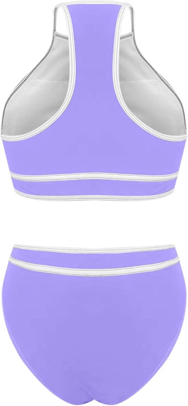 Женский танкини-комплект с регулируемыми бретелями FASHION, Purple — фото 4