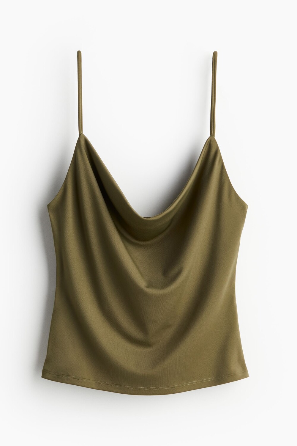 

Топ H&M Cowl-neck Camisole, хаки