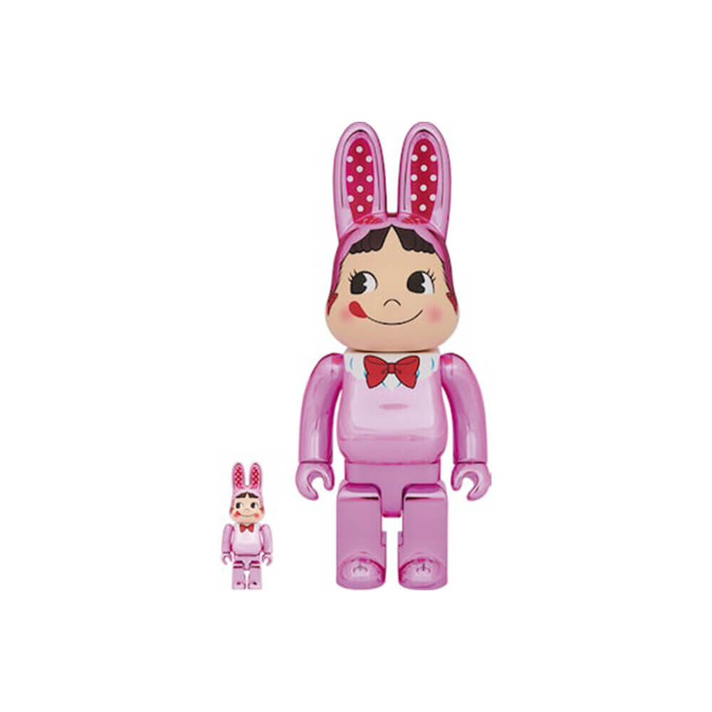 

Фигурка Bearbrick Rabbrick Costume Peko-Chan 100% & 400% Set, фиолетовый