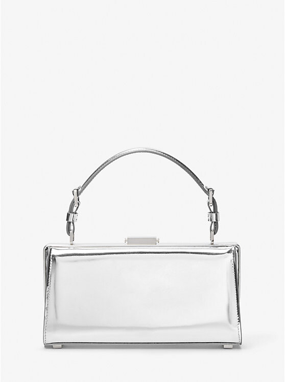 

Кожаная сумка через плечо Gwyneth Specchio Michael Kors, серебряный