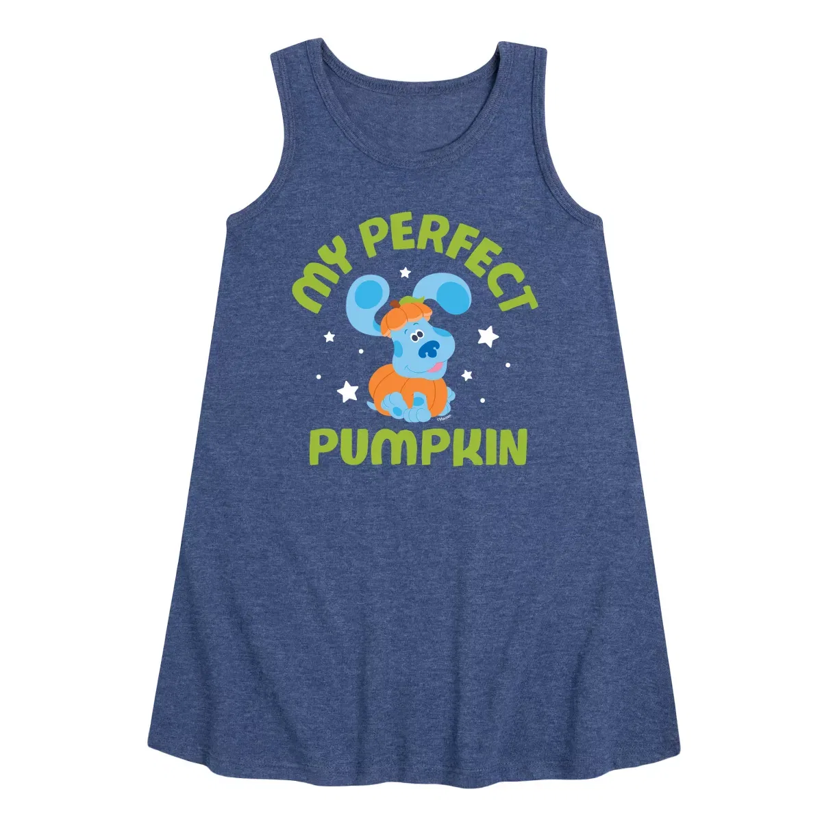 Детское платье-трапеция без рукавов Mommy's Perfect Pumpkin Blue's Clues & You!, Heather Navy