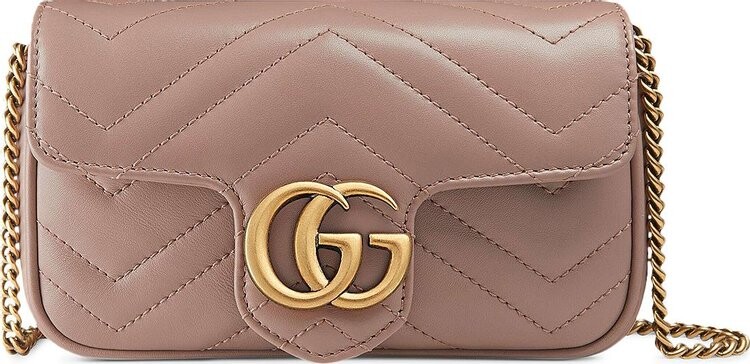 

Сумка Gucci GG Marmont Matelassé Leather Super Mini Bag Beige, бежевый