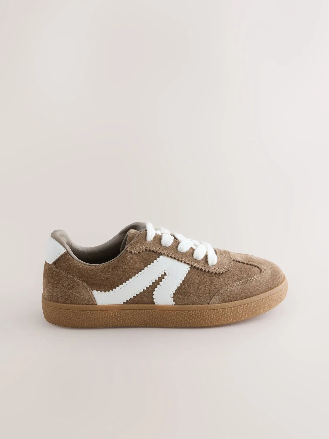 Кроссовки ретро из замши, модель Retro Trainers Next, коричневый — фото 2