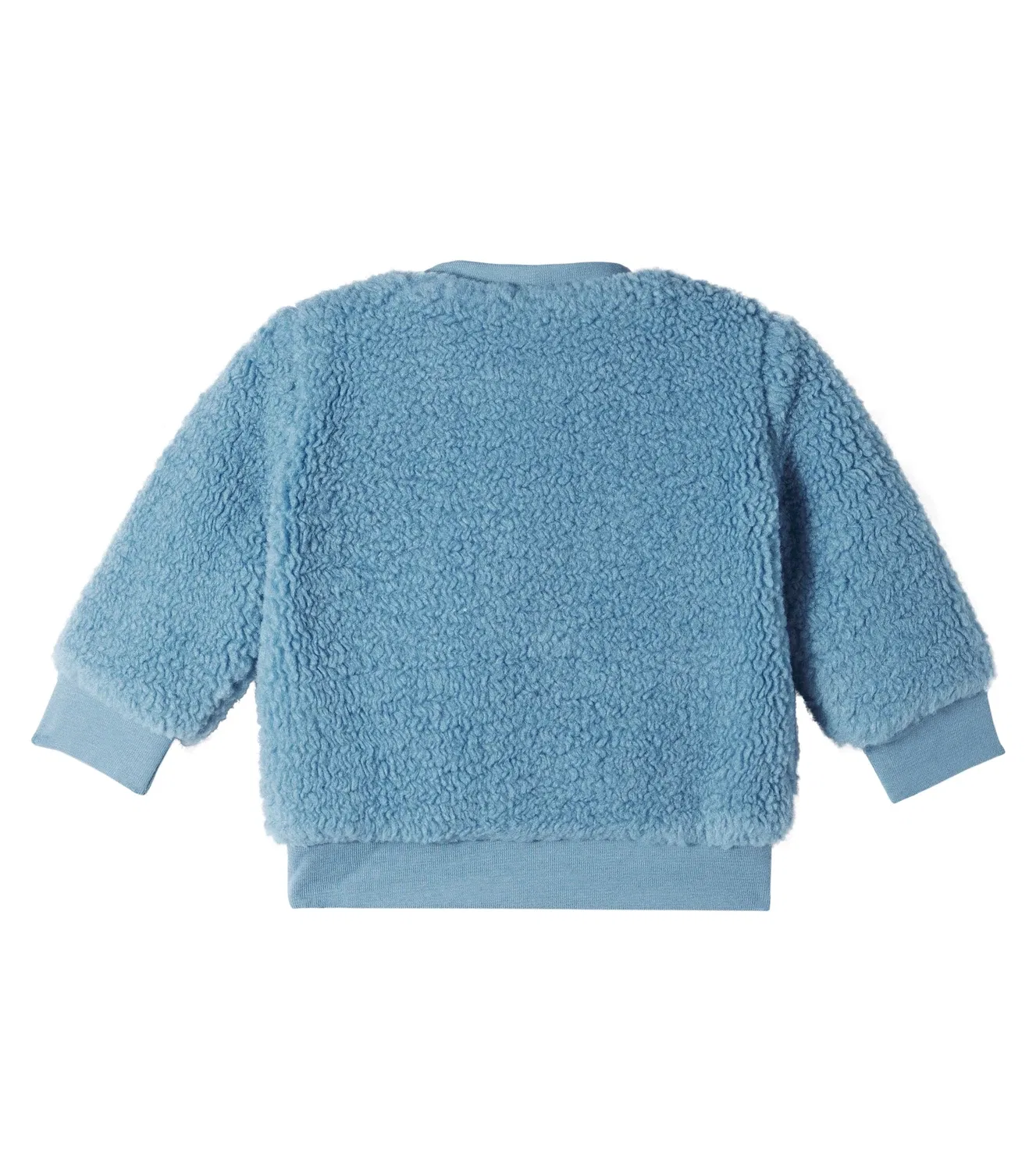 Детская толстовка из флиса с мишкой Stella Mccartney Kids, синий — фото 2