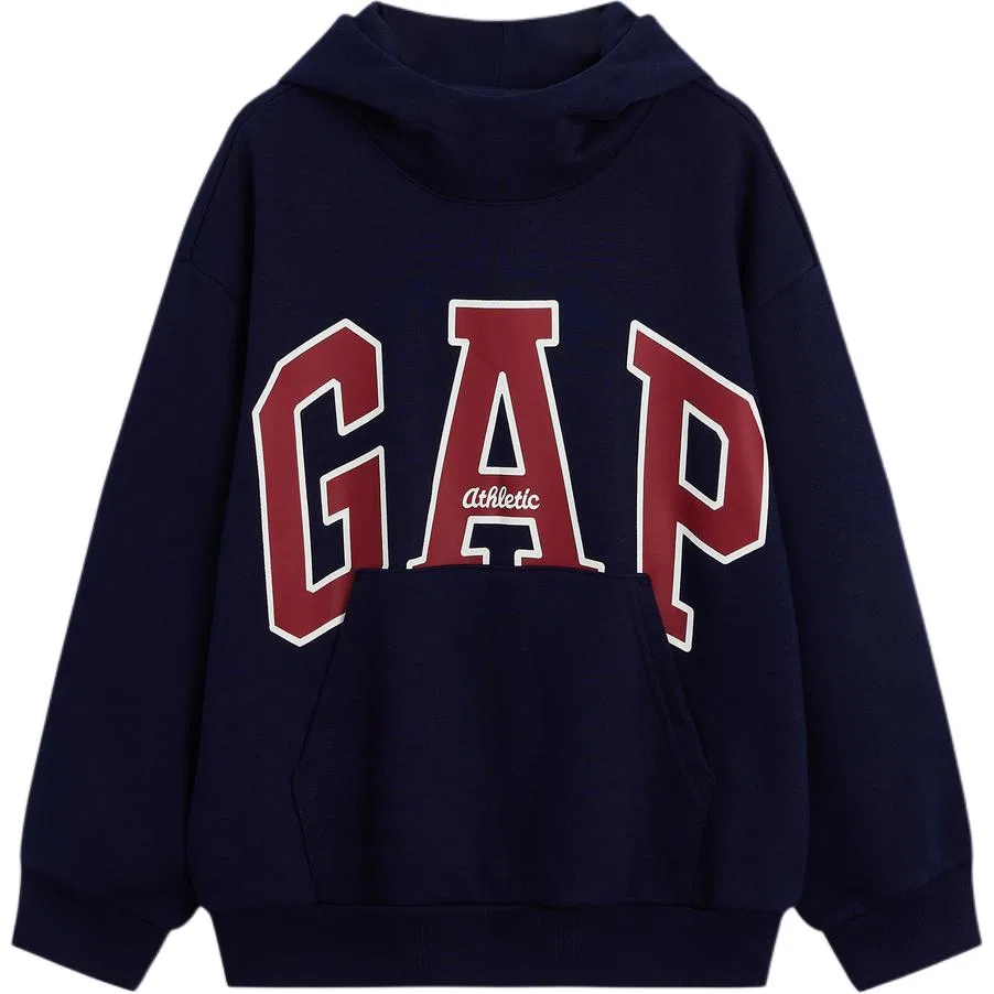 Детская толстовка с капюшоном с принтом Gap, Marine Blue