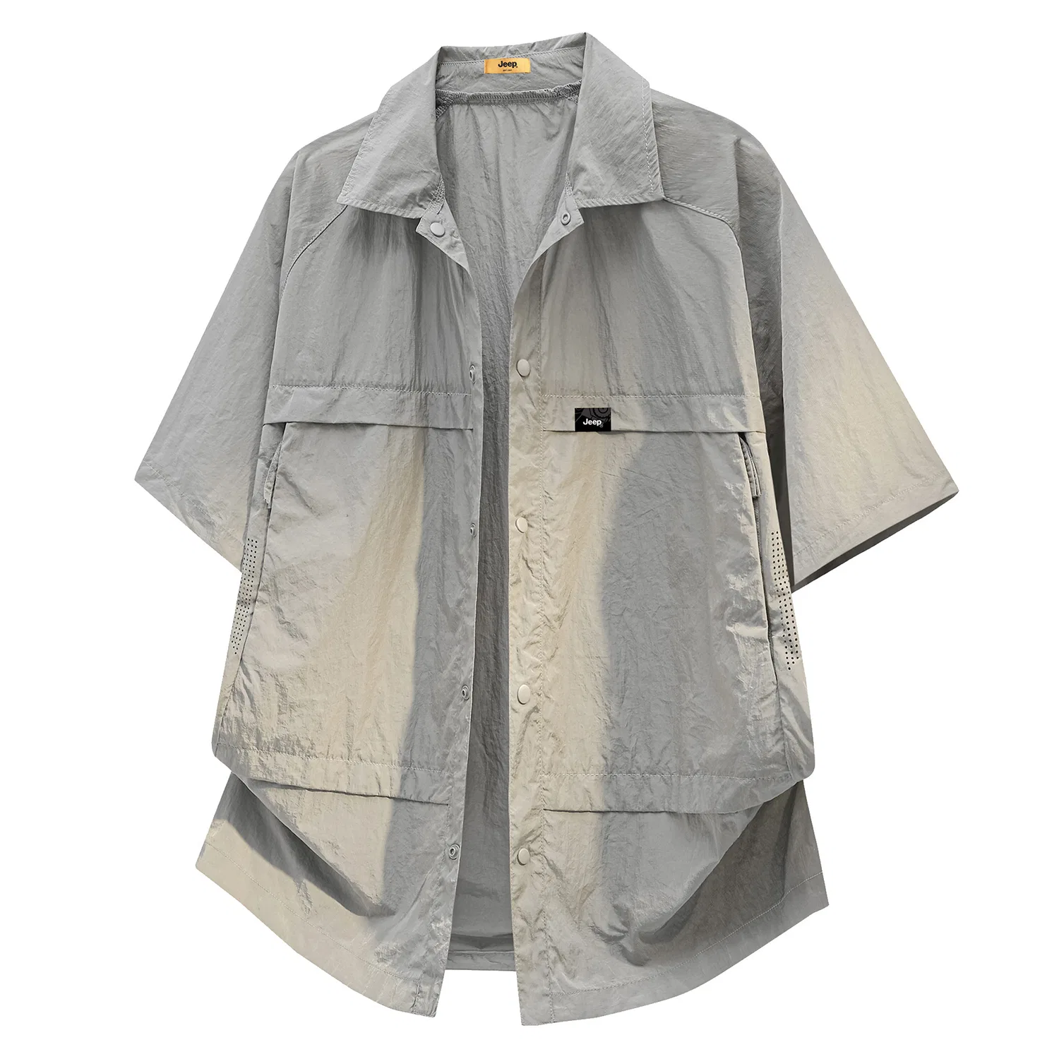 Детская рубашка с воротником из хлопка Jeep Leisure Collection, Concrete Gray