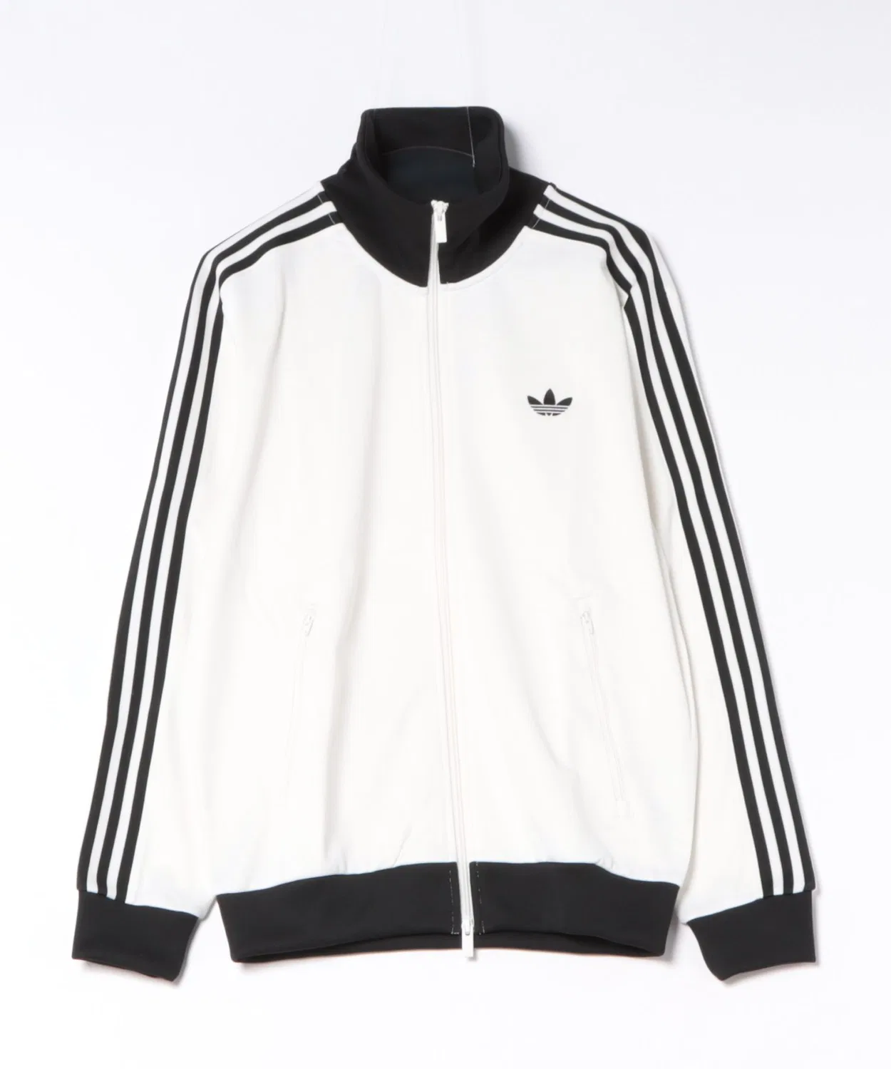 Мужская куртка классический трек-топ с принтом, хлопковая, Adidas, White