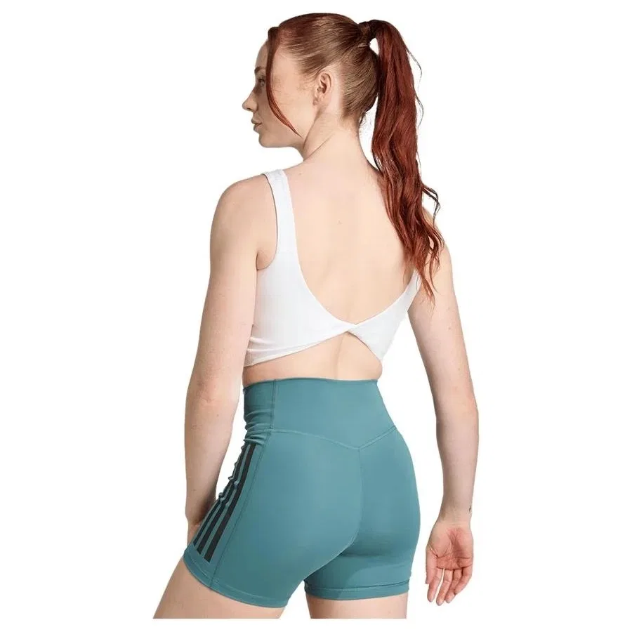 Спортивный топ-майка adidas Optime Bra Tank, Белый — фото 3