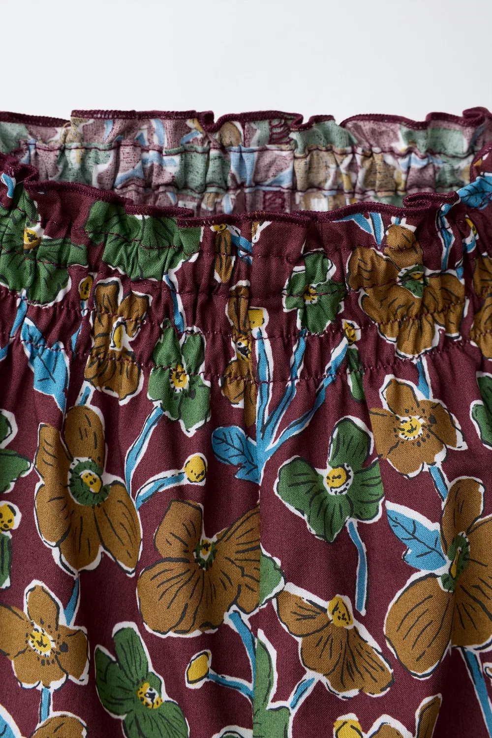 Свободные брюки с цветочным принтом, изготовленные из ткани Liberty. ZARA, Multicoloured — фото 3