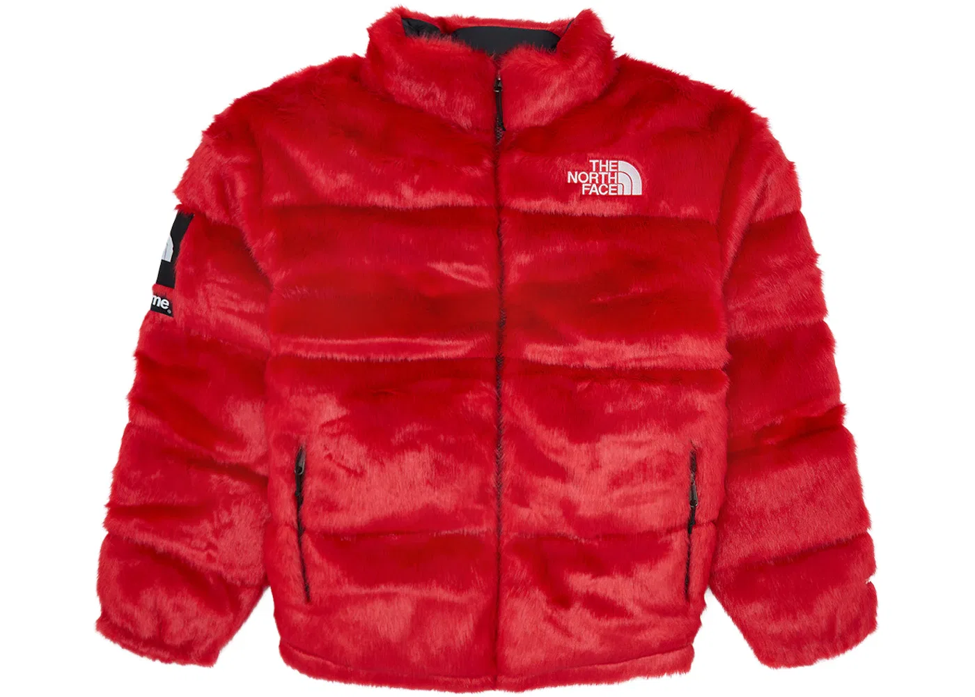 Мужская куртка с искусственным мехом Nuptse Jacket Supreme, Red