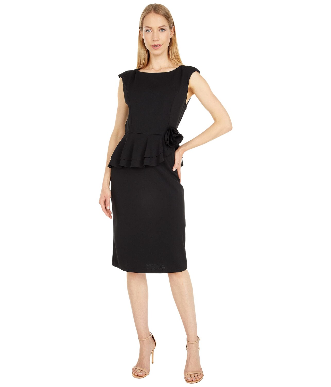 

Платье MARINA, Stretch Crepe Peplum Dress