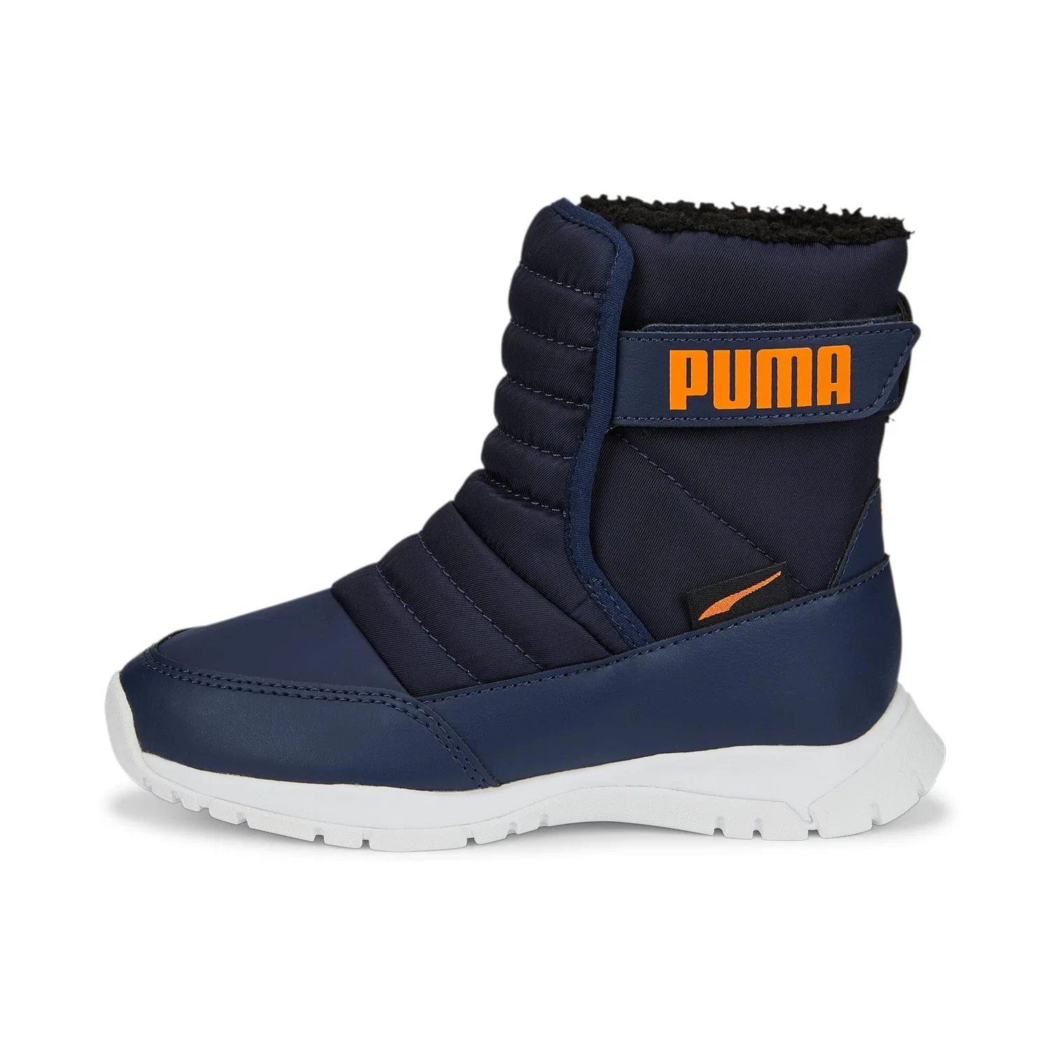 Детские зимние ботинки с водозащитой Nieve Boot Wtr Ac Ps PUMA, Vibrant Orange Blue Peacoat
